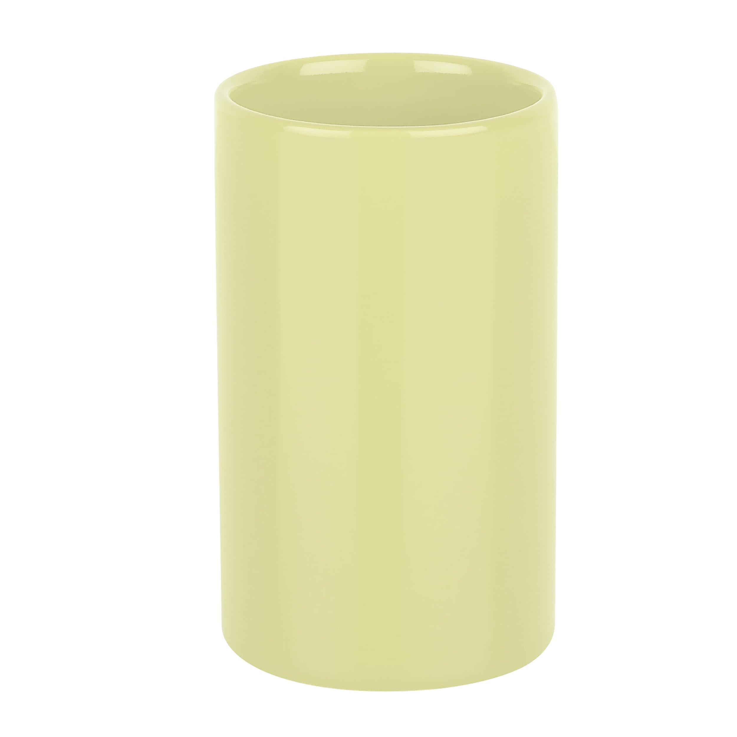Spirella Tube Collection Toothbrush Holder Diameter 7 x 11.5 cm Stoneware Yellow