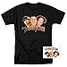 Popfunk The Three Stooges Heads T Shirt & Stickers - Large, Black