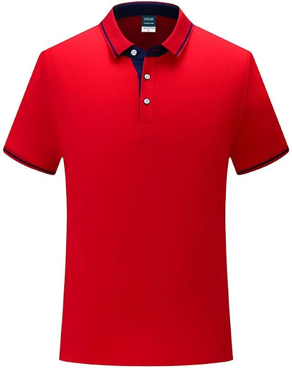 red golf polo
