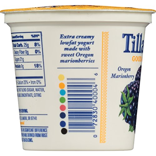 Tillamook Low Fat Yogurt, Marionberry, 6 oz