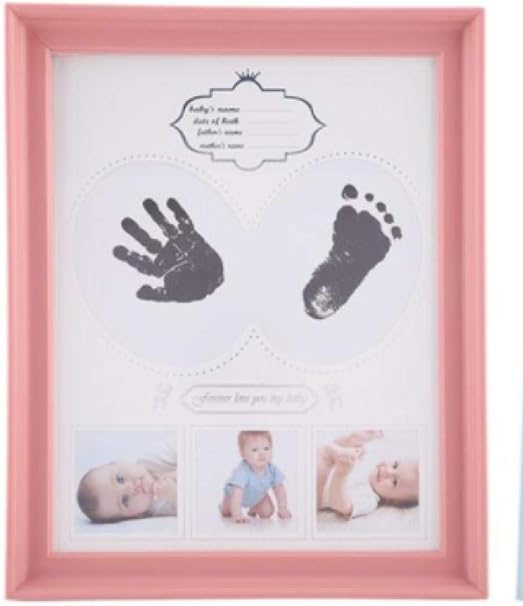 Joli Bebe Cadre Photo 3d Bricolage Empreinte De Pas Empreinte De La Main Inkpad Cadre Photo En Bois Decoration De La Maison Bebe Croissance Ceremonie Cadeau Amazon Fr Bebes Puericulture