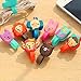 KitMax (TM) Pack of 12 Assorted Color Novelty Portable Mini Candy Color Cartoon Cellphone Headset Earphone Cable Tie Organizer Wrap