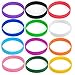 GOGO 12 PCS Silicone Wristbands for Kids, Rubber Bracelets, Party Favors