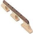 Cheerock 6 String Banjo Bridge, Banjo Bridge Parts and Accessories Replacement, Ebony Maple Banjo Bridge for 6 String Banjo