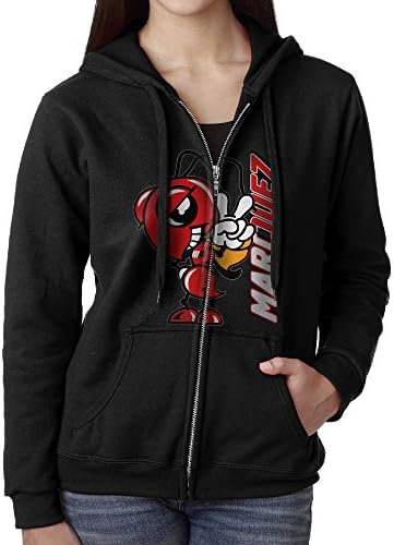 Blingerstore Casual Womens Marc Marquez Motor Racing Full-Zip Sweatshirt Hoodie Jacket Medium