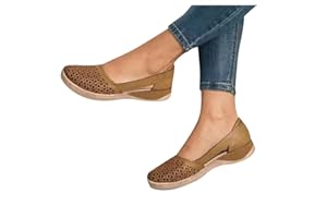 Rvidbe Sandals for Women Dressy Summer, Women's Sandals Summer Comfy Closed Toe Slip On Flat Sandals Casual Walking Shoes