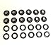 Grommets, 4 Black Oxide, Plain, ½