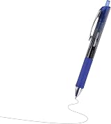 Amazon Basics Gel Pens Fine Point Retractable Blue 0.7mm 12 Pack view 3