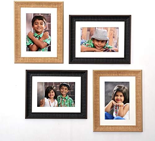 AJANTA ROYAL Set of 4-6x8 Photo Frames : A-95MI (Maroon-Ivory)