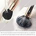 Qivange Makeup Brushes, Soft Cosmetic Powder Highlighter Brush Professional Makeup Brush Set with Gift Box(15 pcs, Black with Rose Gold)