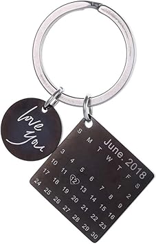 calendar keychain for girlfriend