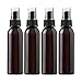 4 oz Amber PET (Plastic) Empty Spray Bottle- Pack of 4