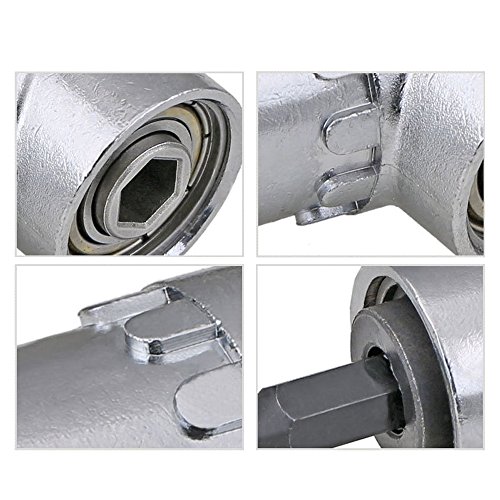 Dayree 2pcs 105 Degree Right Angle Driver 1/4" Extension Hex Drill Bit Screwdriver Drill Attachment Socket Holder Adaptor - Thumbnail 3