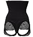 Lelinta Women's Butt Lifter Shaper Seamless Tummy Control Hi-waist Thigh Slimmer,Black-1,M/L(Fit For Waist:21.7