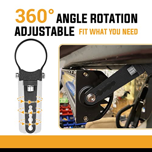 2 Inch Universal Side Roll Cage Bull Bar Tube Clamps LED Light Mount