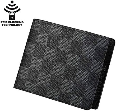 Men's Leather RFID Blocking Designer Slim Bifold Wallet