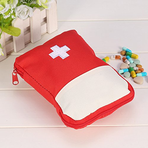Home Car Emergency First Aid Bag Rescue Survival Trauma Box Case Pouch 2 Colors 2 Sizes (Red Small)