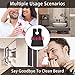 Upgrade Beard Apron Cape Beard Trimming Bib for Men Waterproof & Non-Stick Shaving Hair Catcher with 2 Suction Cups and Beard Shaping Styling Tool Grooming Beard Apron Perfect Gifts For Men(Black)