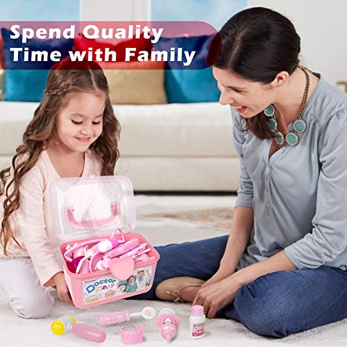 image for GAMZOO Doctor Kit for Girls and Boys-15 Pcs Medical Kit Pretend Play &