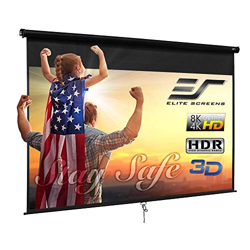 Elite Screens Manual B Series 120INCH Manual Pull Down Projector