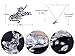 Alilang Crouching Silvery Tone Black Striped Rhinestone Tiger Pendant Necklace