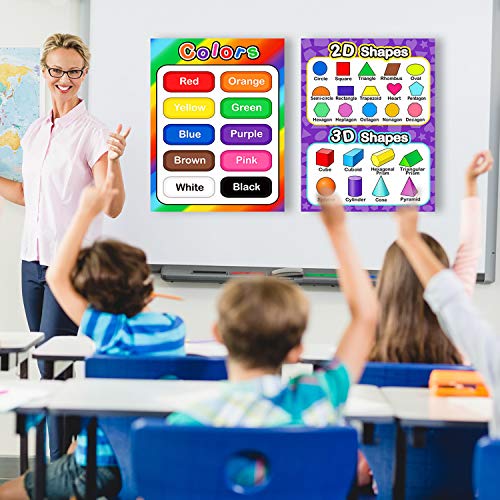 Extra Large Preschool Educational Learning Posters for Kids Toddlers, Nursery Homeschool PreK
