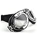 Vintage Motorcycle Goggles, Anti-UV Adjustable Motorcycle Glasses Motocross Pilot Scooter Goggles Harley for Kids, Men and Women