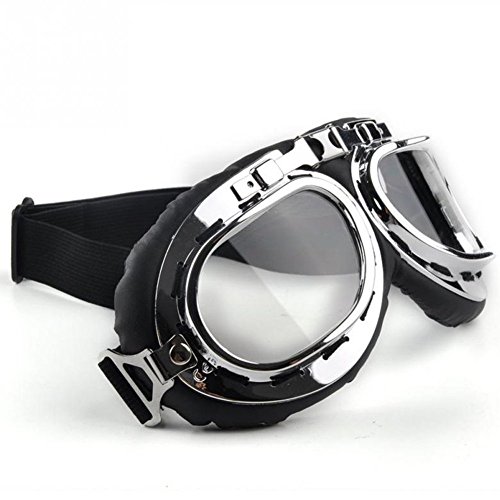 Vintage motorcycle goggles,  anti-uv adjustable motorcy…