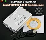 Douk Audio DSD1796+XMOS-U8 USB DAC 384K/32bit Audio Decoder Hi-Fi Headphone Amp (Silver)