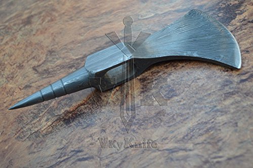 Handmade Damascus Steel AXE Hatchet Head Knife vk1500