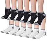James Fiallo Men's 12-Pairs Low Cut Athletic Sport Peformance Socks