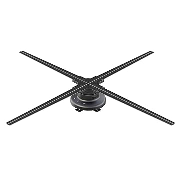 RISHIL WORLD 70cm 3D Holographic Sight Projector Fan Display WiFi LED Hologram Player Lamp Image Single Item.