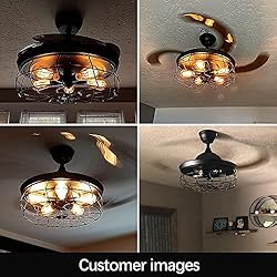 DLLT Ceiling Fan with Lights-42 Industrial Ceiling