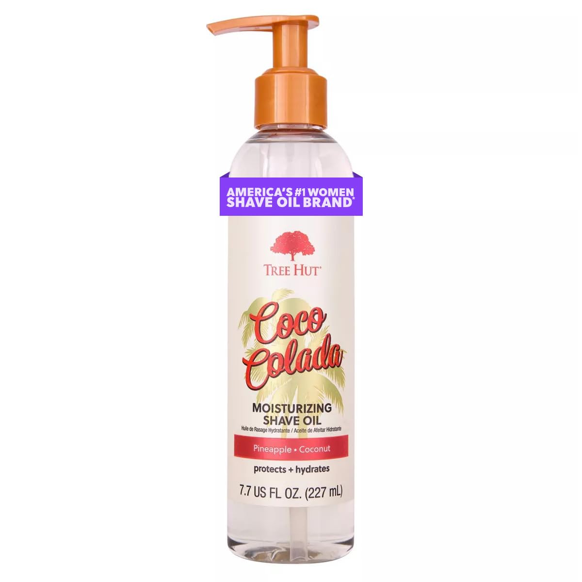 Photo 1 of Tree Hut Coco Colada Moisturizing Shave Oil, Gel-to-Oil Formula, Ultra Hydrating Barrier for a Close, Smooth Shave, For All Skin Types, 7.7 fl oz