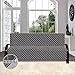 Easy-Going Futon Sofa Slipcover Reversible Armless, Furniture Protector Couch Cover Water Resistant Pets Kids Children Dog Cat (Gray/Light Gray)