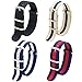 CIVO Watch Strap 4/8 Packs - 16mm 18mm 20mm 22mm 24mm Premium Ballistic Nylon Watch Bands Zulu Style for Men Women