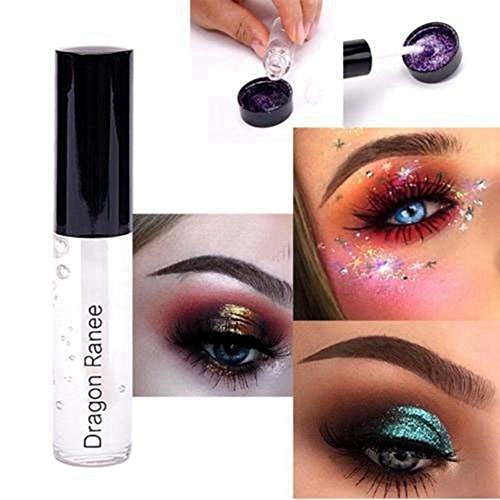 Oceaneshop Long Lasting Waterproof Quick Drying Fix Gel Face Body Primer Glitter Eyeshadow Glue Fixing Loose Powder