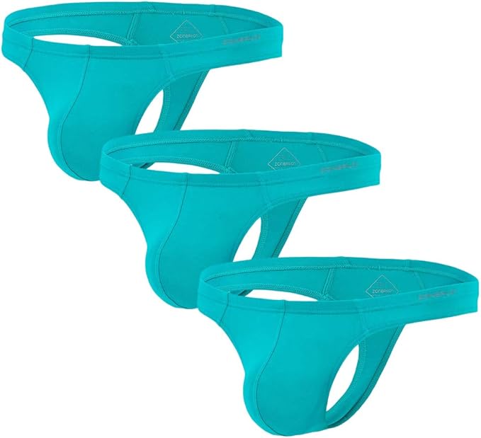 Zonbailon 2X Bamboo Men’s Thongs Underwear YBack Low Rise