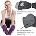 QING OUTDOOR Yoga Socks for Women Non Skid Socks with Grips Barre Socks Pilates Socks for Women (black gray purple)