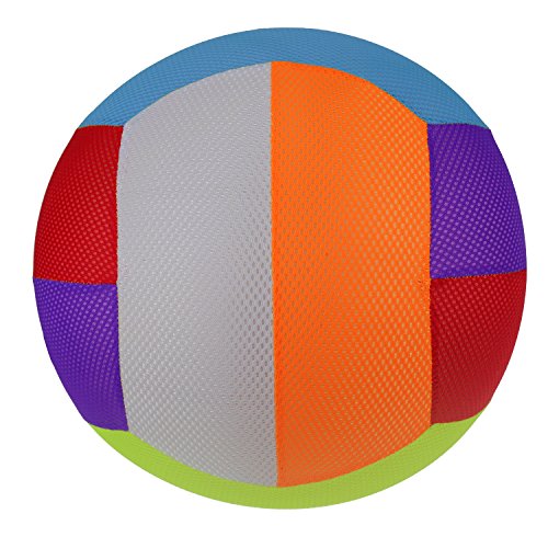 Stylife Rainbow Inflatable Cloth Ball, Cloth Beach Ball Toy Colors