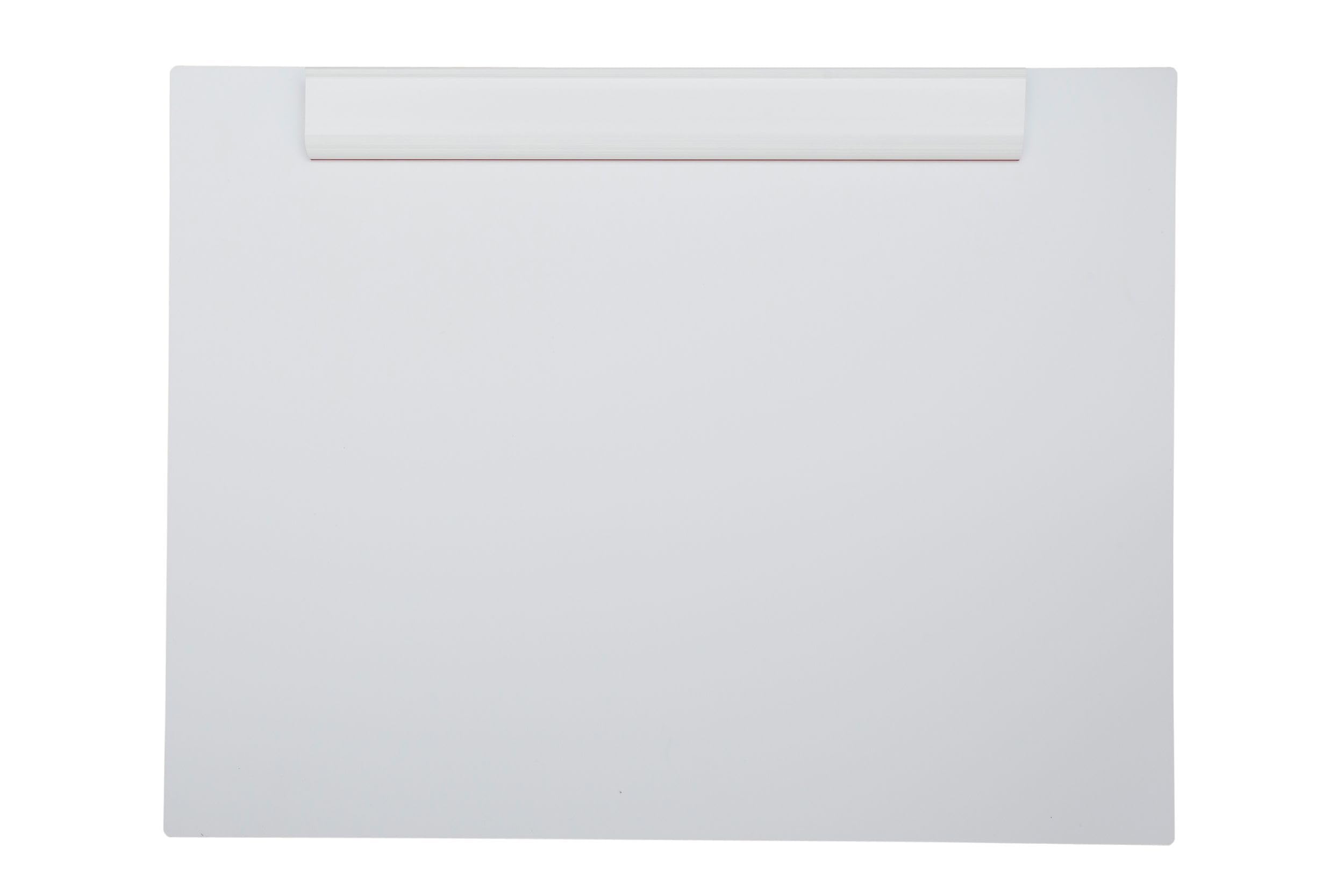 MAUL MAULpro A3 Clipboard, Plastic Writing Board in DIN A3 Landscape Format, Clipboard for Hanging, Drawing Board A3 with Modern Clip for Paper, for Office, Kitchen and Workshop, White