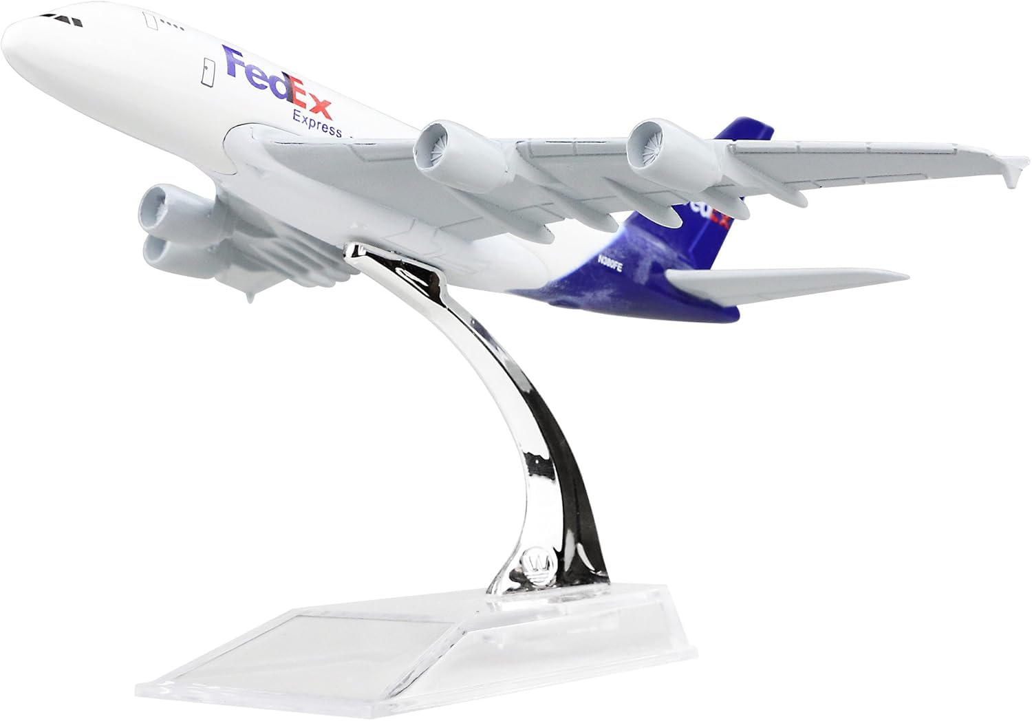 Monister QE Diecast Plane Model 1:400 Scale FedEx 380 Airplane Model for Decoration or Gift