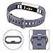 Vancle Bands Replacement for Fitbit Alta HR and Fitbit Alta (3 Pack), Newest Sport Replacement Wristbands with Secure Metal Buckle for Fitbit Alta HR/Fitbit Alta (Silver Gray Fuchsia, Large)