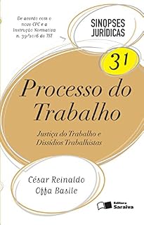 Livro SINOPSES JURÍDICAS 31 - PROCESSO DO TRABALHO