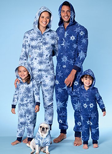 McCall's Patterns M7518ADT Hooded Jumpsuits and Dog Coat with Kangaroo Pocket