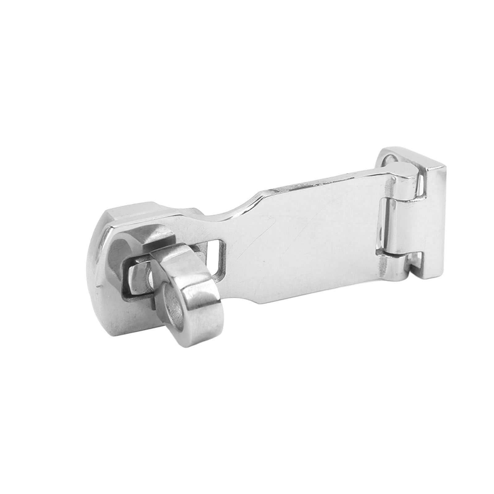 equlup Marine Grade Boat Latch, Rotating Stainless Steel Ship Lock Catch Lockable Latch Marine Boat Anti-Rattle Fastener Clamp for Ship Hardware Locking Cam Latches