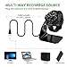 KIMILAR Compatible with Ticwatch Pro Charger Dock, Premium Aluminum Charging Stand Cable Cord Station Cradle Base Attached 4.2ft USB Cable Accessories for Ticwatch Pro Smartwatch (Black)