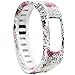 SKYLET Replacement Bands for Garmin Vivofit 2 (No Tracker)(Tatoo Flowers&Secret Flowers&Cute Owles, Large)