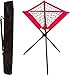 Trademark Innovations Portable Batting Ball Caddy with Carry Bag for Baseball & Softball Practice,Red