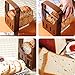Bread Slicers, Oaen Adjustable Bagel Cutter Toast Slicer Loaf Bread Cutter Sandwich Slicing Tool Folding Bread Maker Kitchen Appliance Gift for Mother Wife Friends